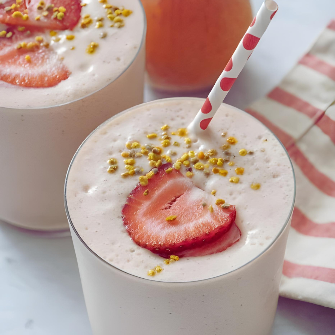 strawberry peach smoothie