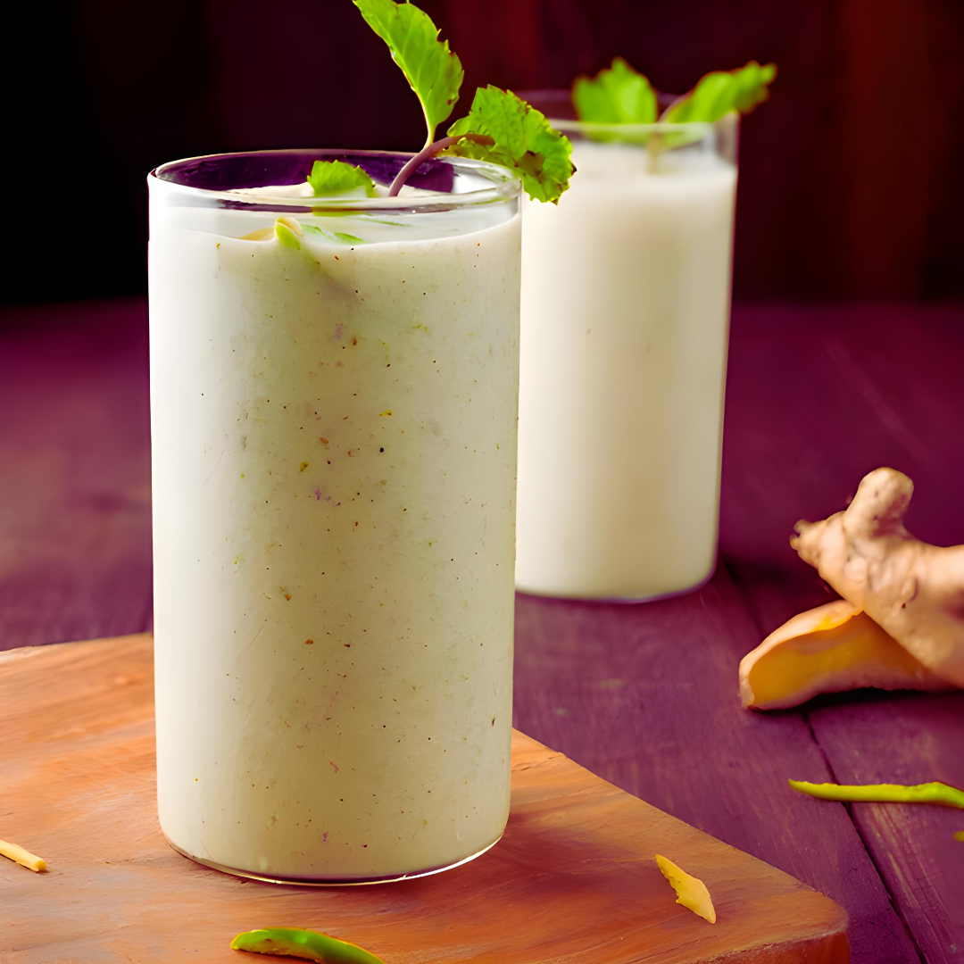 ginger mint lassi